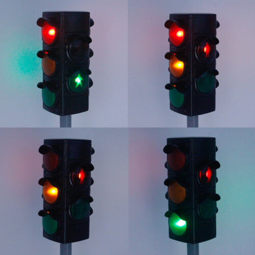 Luz de señal de simulación 3AAA, 7221.5cm, Multicolor