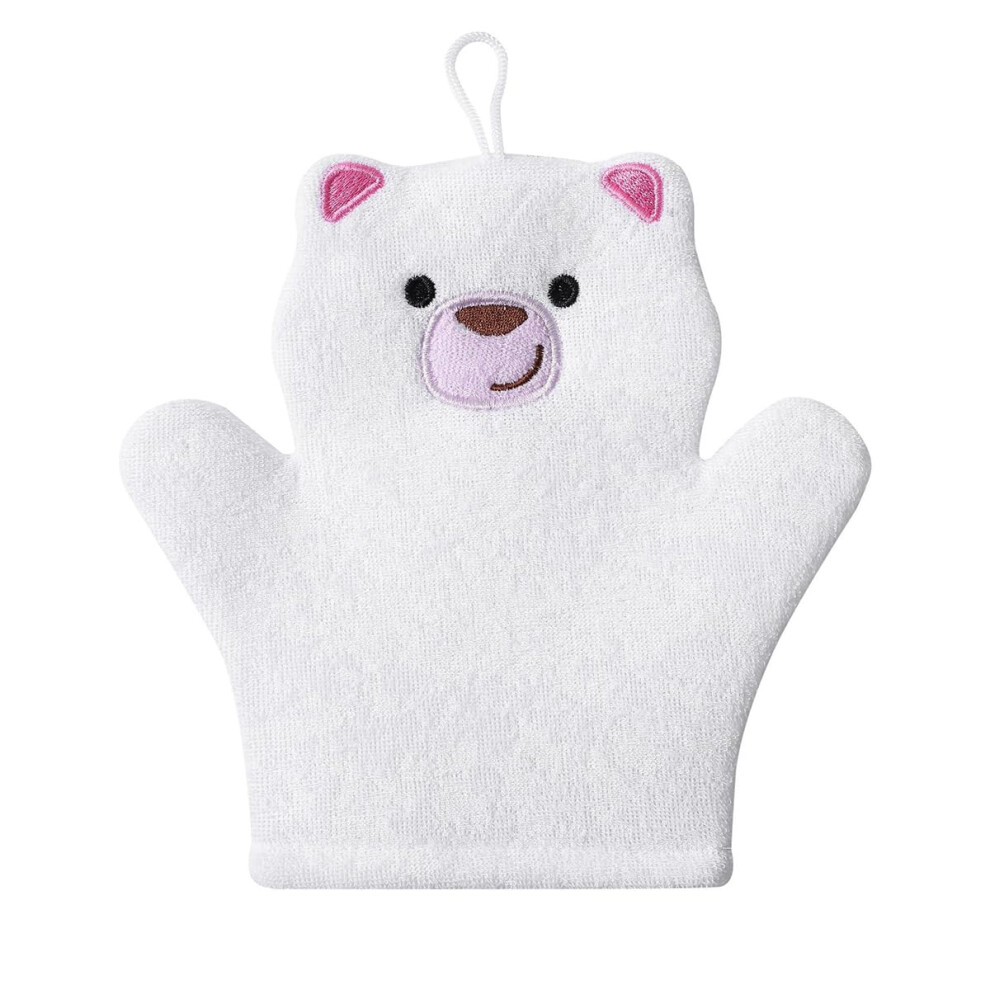 Bath Gloves for Shower Natural Baby Bath Mitt Washcloths Animal Wash Gloves
