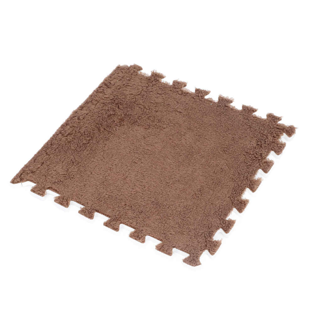 10 Stück Plüschschaum-Bodenmatte, rutschfest,