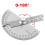 Protractor Angle Ruler 180 Degree Dividing Gauge SemiCircular Carpenter Tool 14cm Silver 4