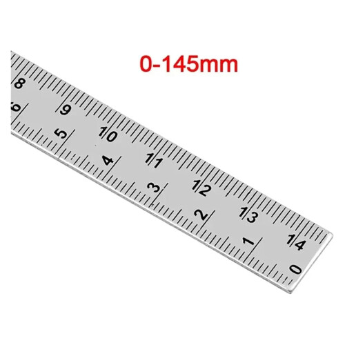Protractor Angle Ruler 180 Degree Dividing Gauge SemiCircular Carpenter Tool 14cm Silver 2