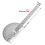 Protractor Angle Ruler 180 Degree Dividing Gauge SemiCircular Carpenter Tool 14cm Silver 2