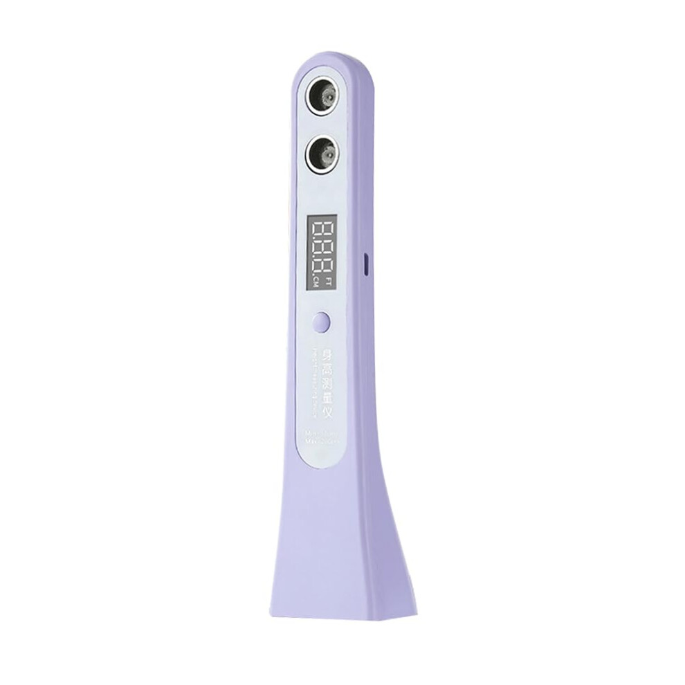 Height Measuring Device Portable Ultrasound Height Measurement Scale with LCD Display Height Measuring Tool for Office Home Wall lila