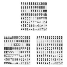 312 Pcs Cinematic Lightbox SubstituiçãO de Letras e Números Sinais Preto para A4 Light  Letter Box Sign Message Board 65.4X35mm (LED Light Box NÃO