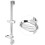 G1/2' Shower Slide Bar Adjustable Handheld Shower Head Holder Wall Mount 5