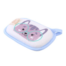 Cartoon Cat Design Bath Sponge Gentle Body Sponge for Boy Girl Bathing 1 count (Pack of 1)