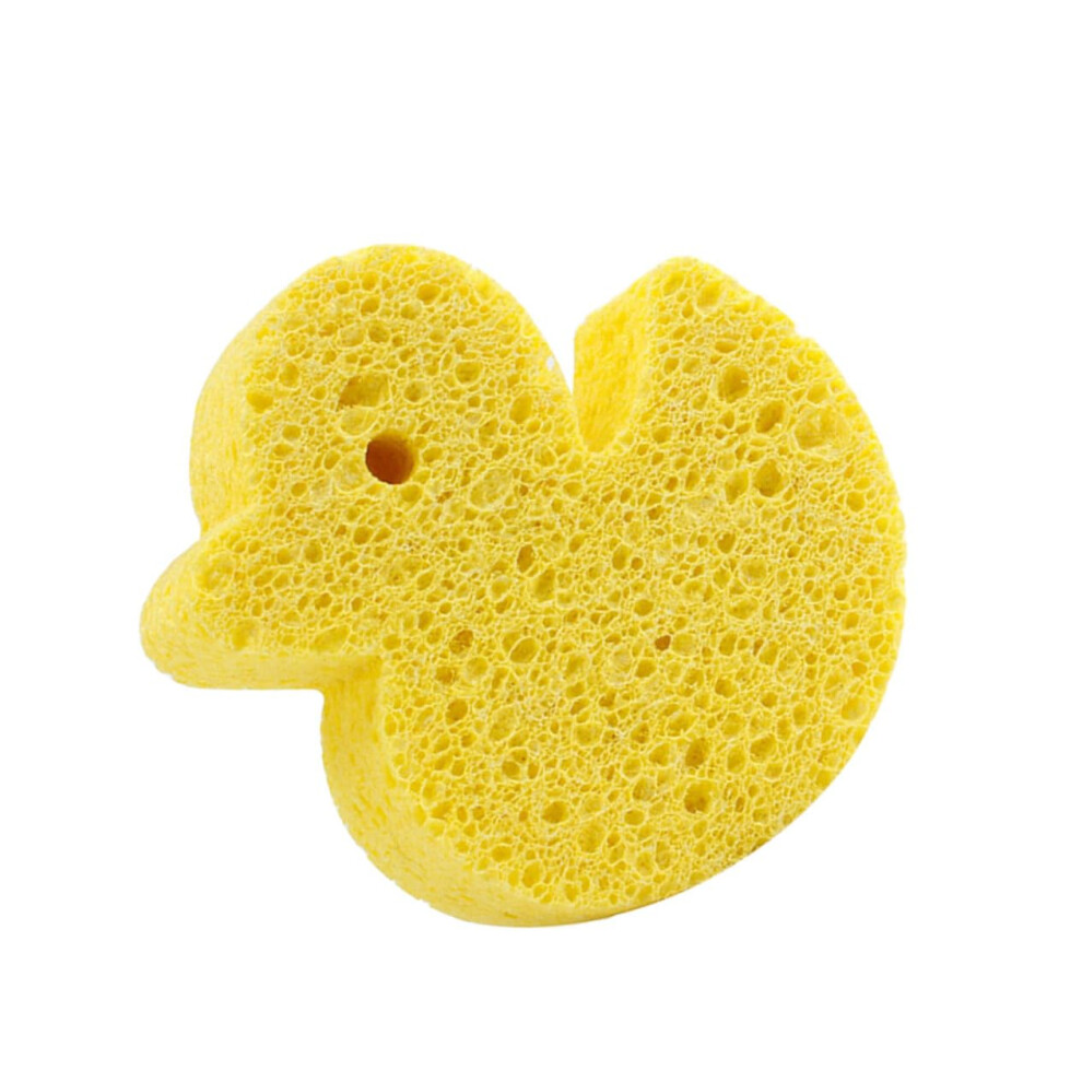 Cartoon Bath Sponge For Comfortable Bathing Soft Shower Pad For Toddlers Gentle Shower Sponge For Newborn Yellow