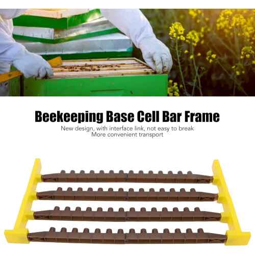 Queen Bee Base Cell Bar, Queen Bee Rearing Base Cell Bar Frames Multifunctional Beekeeping Base Cell Cups Beekeeping Equipment 2
