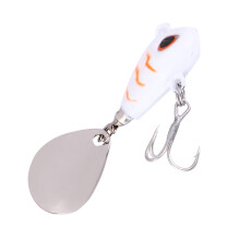 Tail Spinner Fishing Lure Magic Beans Tail Spinner For Vertical Jigging Bass Trout Ice Fishing Sonic Spin Action Rotating Blade Ultrasharp Hooks