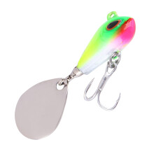 Tail Spinner Fishing Lure Magic Beans Tail Spinner For Vertical Jigging Bass Trout Ice Fishing Sonic Spin Action Rotating Blade Ultrasharp Hooks
