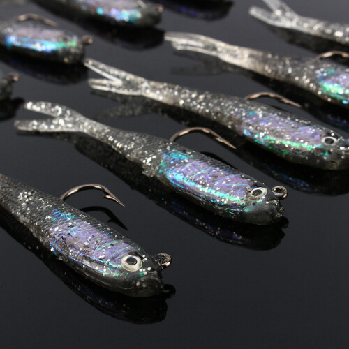 Μαλακό δόλωμα ψαρέματος Minnow Crappie, ανθεκτικά μαλακά πλαστικά δολώματα, 2