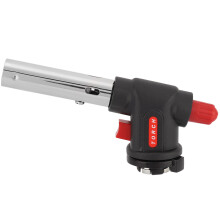 Torche à butane rechargeable pour cuisine, température de flamme réglable jusqu'à 1350 C, coupe-vent et étanche avec verrouillage de
