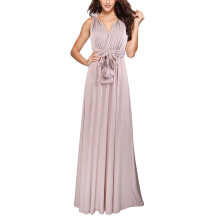 Vestido cruzado multiusos para mujer, tejido de alta elasticidad con material transpirable, vestido cruzado sin espalda de talla grande para