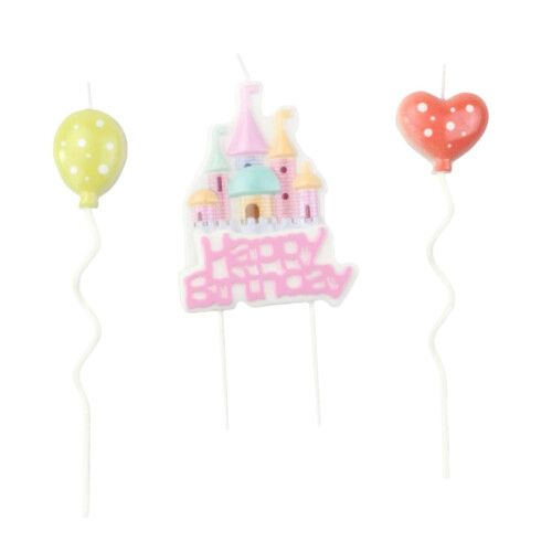Castle Shaped Birthday Cake Candles for Celebrations
