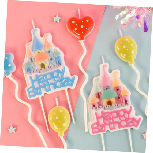 Castle Shaped Birthday Cake Candles for Celebrations 1