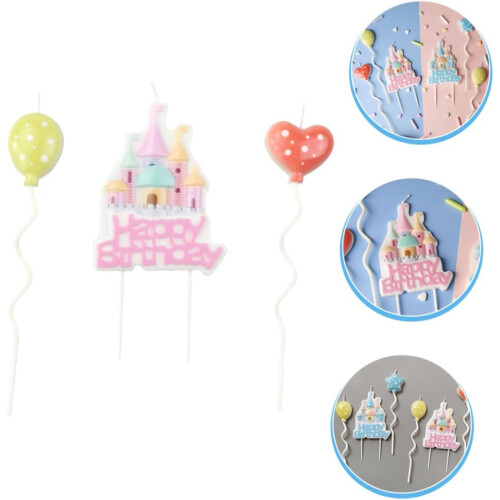 Castle Shaped Birthday Cake Candles for Celebrations 2