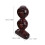 2pcs Wall Curtain Brackets Double Curtain Rod Brackets Brown 3