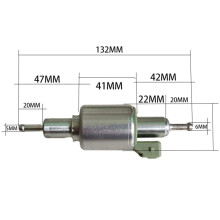 12V Diesel-Volumenpumpe für 2-8 kW Luftheizer, Metall & Kunststoff, 15x5x5cm