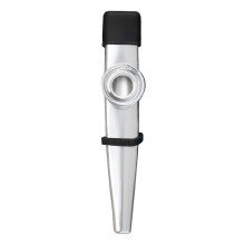 (Silver, Dirt-Proof Cover Lanyard) Metal Kazoo