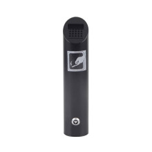 Standing Hotel Lobby Wallmounted Ash Column, Outdoor Stainless Steel Can Be Fixed Cigarette Cylinder Cigarette Butt Holder(Black)