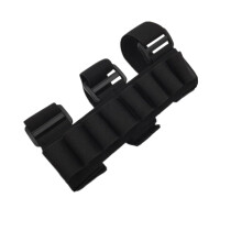 8 Hole Removable Arm Bullet Pouch Outdoor Adjustable Stock Sleeve Shotgun Magazine Pouch for 12 Gauge (BK)