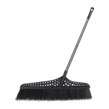 Indoor/Outdoor Broom Large Wide Quiet 55.12'' Handle for Kitchen Patio Lobby
