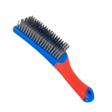 Heavy Duty Stainless Steel Wire Brush With Comfortable Plastic Handle For Removing Rust Welding Slag Dirt And Paint