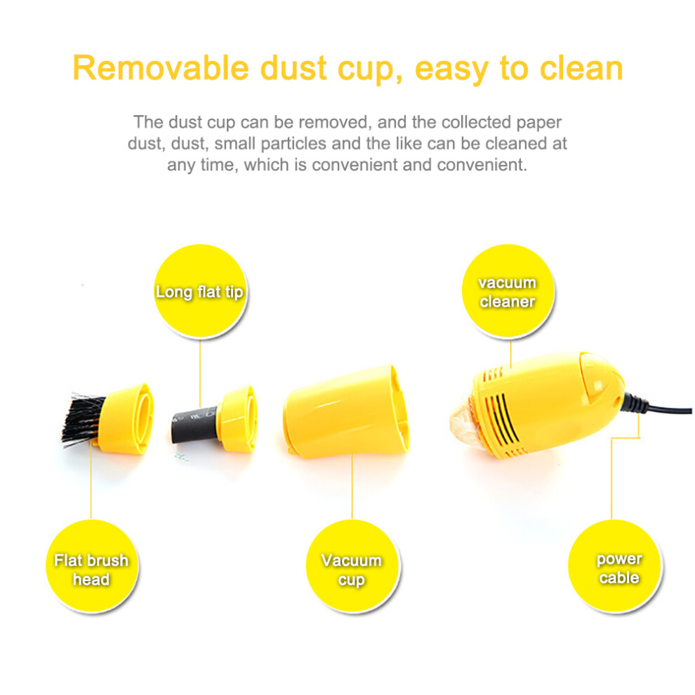 Mini Usb Keyboard Vacuum Cleaner Brush Dust Cleaner, Abs, 14*3.5*4Cm 6901382150908