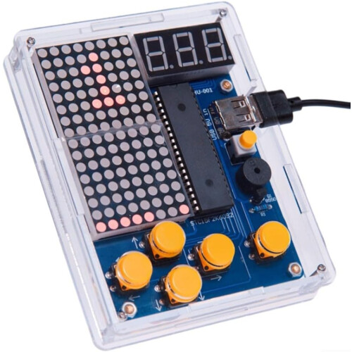 Build Your Own Retro Game Console with 51 Microcontroller DIY Kit for Engaging Gaming Experience (B ) 2