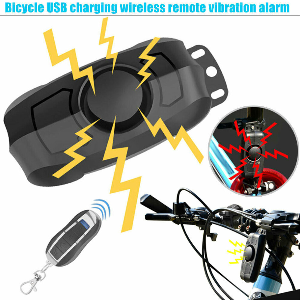 Mini Alarm Remote Lock Anti Theft Vibration Security For Bikes 8441374018499