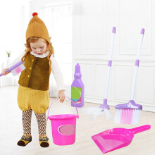 Child's Cleaning Set: Broom Dustpan Mop & Accessories Kit