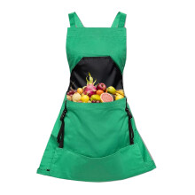 Garden Apron Waterproof Harvest Apron For Fruit Picking Adjustable Pouch For Vegetables Greenhouse Gardeners