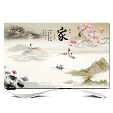 TV Cover Landscape Printing DustProof Polyester Screen Protector For StandMounted LED LCD TVs 3286 Inch Color24