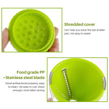 Portable Handheld Vegetable and Fruit Spiral Grater - Manual Shredding Tool