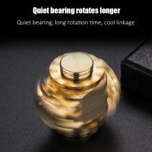 Stress Relief Metal Spinning Cube - Durable Brass Design for Relaxation