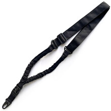 Quick Release Single One Point Adjustable Airsoft Sling Tactical Weapon Gun Rifle Sling Strap Harness 1 Black