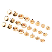 200 Set Copper Snap Fasteners Kit 8mm Gold for Clothes & Bags