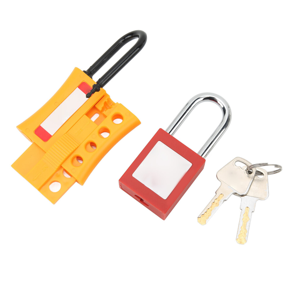 Lockout Tagout Lock Hasp Kit 4 Holes Insulated Nylon Abs For Industrial Safety 9411374022665