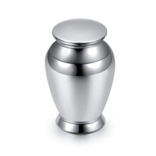 Engraving Small Keepsake Urn for Ashes Stainless Steel Memorial Ashes Holder Vase Shape (Non Engraving)