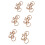 100 trombones en forme de bicyclette, couleur caramel 9
