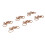 100 trombones en forme de bicyclette, couleur caramel 10