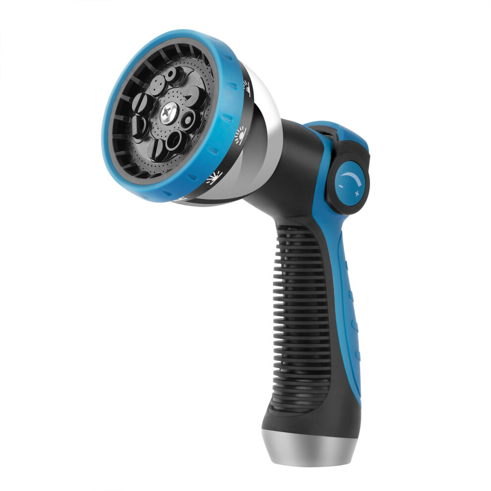 Garden Hose Nozzle 10Pattern with Thumb Control, Leak Spray Gun for Watering, Car Wash and Pets-image-OPC-PPMW6XM-NEW