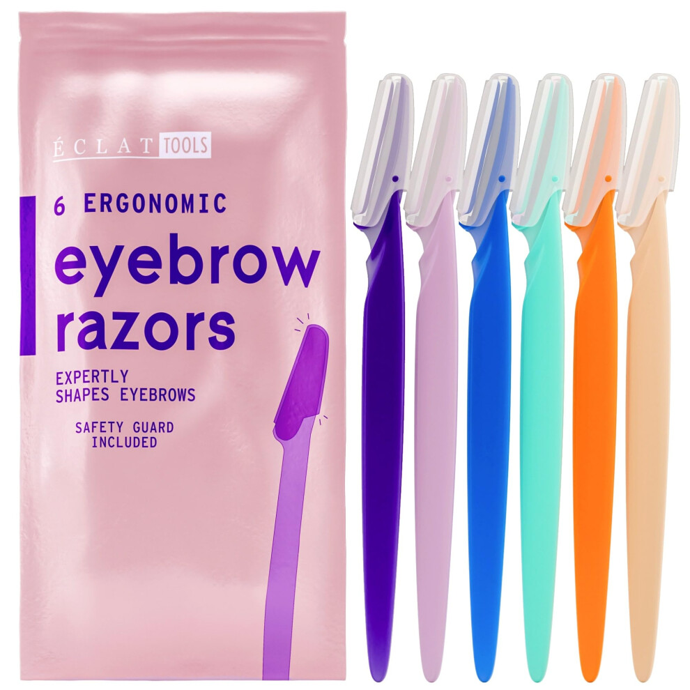Eclat Eyebrow & Facial Razors 6 Pack