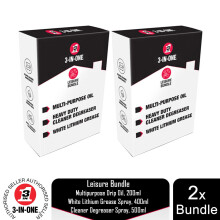 3-IN-ONE Leisure Bundle Drip Oil, Grease Spray & Degreaser Spray, 2 Pk