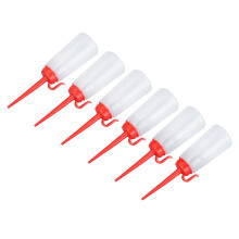 20 Pcs 160ML Plastic Sewing Machine Oil Bottles with Red Long Spout