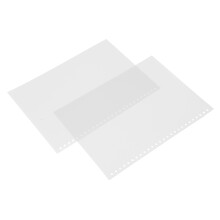 Frosted Waterproof PP Cover 50pcs A4 Binding for Reports & Presentations White