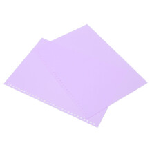 A4 PP Plastic Sheet Protectors 20 Pack 30 Holes for Binders Taro Purple