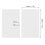Frosted Waterproof PP Cover 50pcs A4 Binding for Reports & Presentations White 4