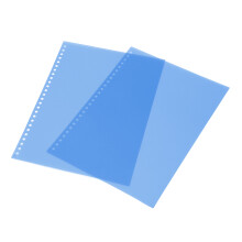 B5 26 Paper Cover Frosted Translucent Waterproof PP 50pcs Blue