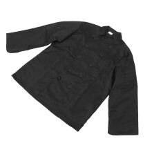 Kochuniform Herren Langarm Baumwolle Schwarz XL